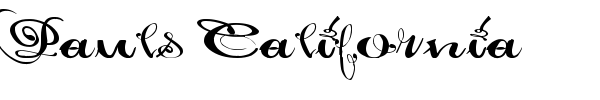 Pauls California font preview